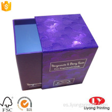 Caja de embalaje de regalo con cajón de velas con logotipo